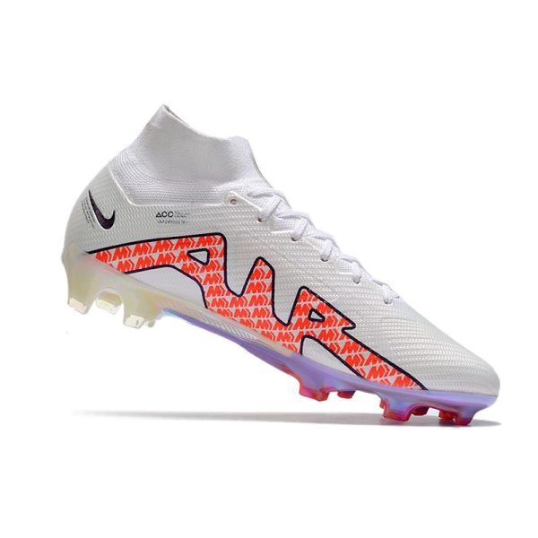 Crampon Nike Zoom Mercurial Superfly IX Elite FG Blanc Noir Rouge