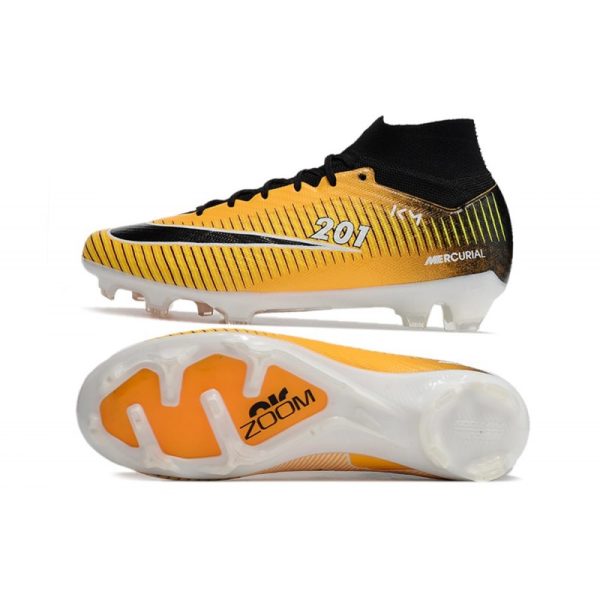 Crampon Nike Zoom Mercurial Superfly IX Elite FG Jaune Noir