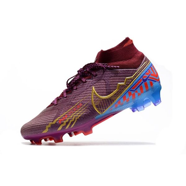 Crampon Nike Zoom Mercurial Superfly IX Elite FG KM Remolacha Oscura Mtlc Vivid Dorado