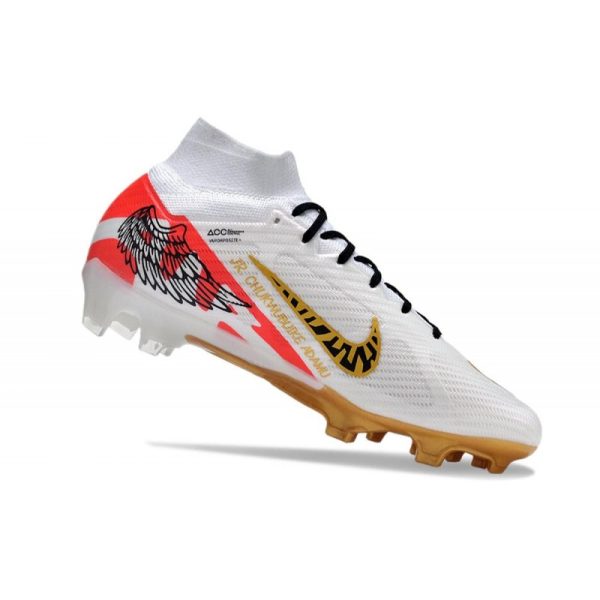 Crampon Nike Zoom Mercurial Superfly IX Elite FG MR Blanc Rouge Or