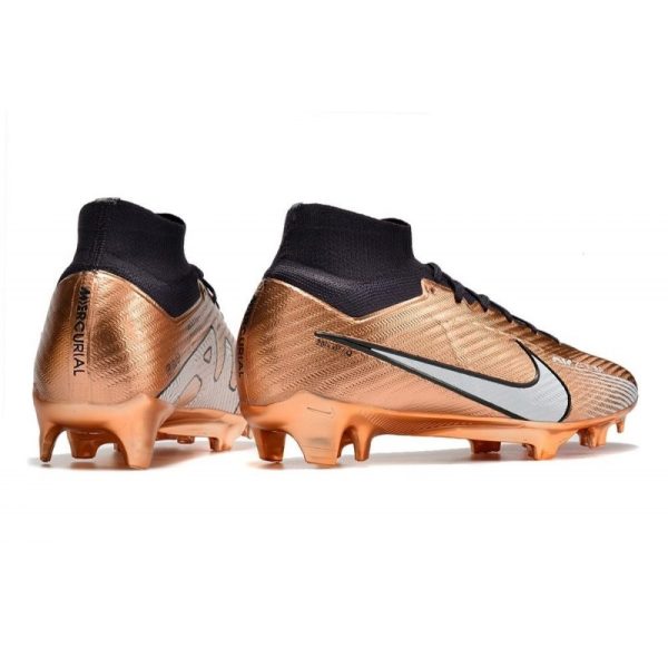 Crampon Nike Zoom Mercurial Superfly IX Elite FG Mbappe Cuivre Métallique