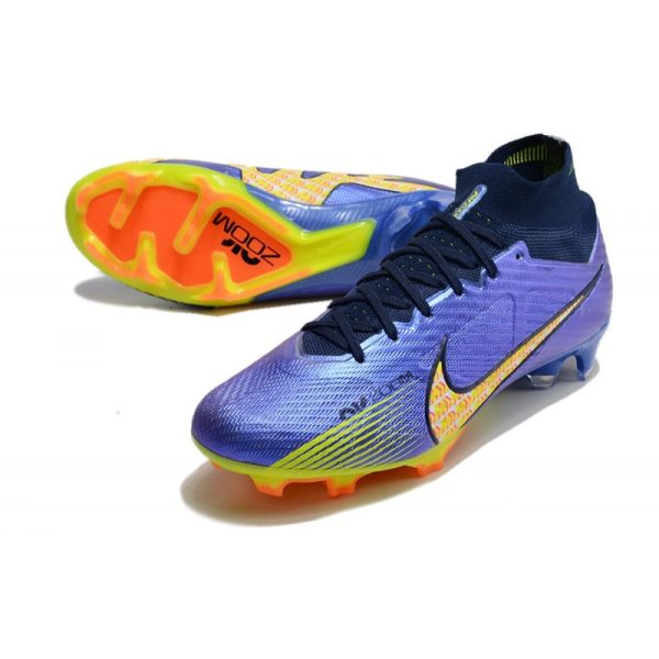 Crampon Nike Zoom Mercurial Superfly IX Elite FG Violet Jaune