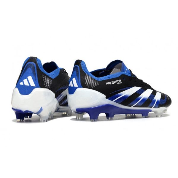 Crampon adidas Predator Elite FG Noir Bleu Blanc