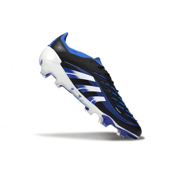 Crampon adidas Predator Elite FG Noir Bleu Blanc