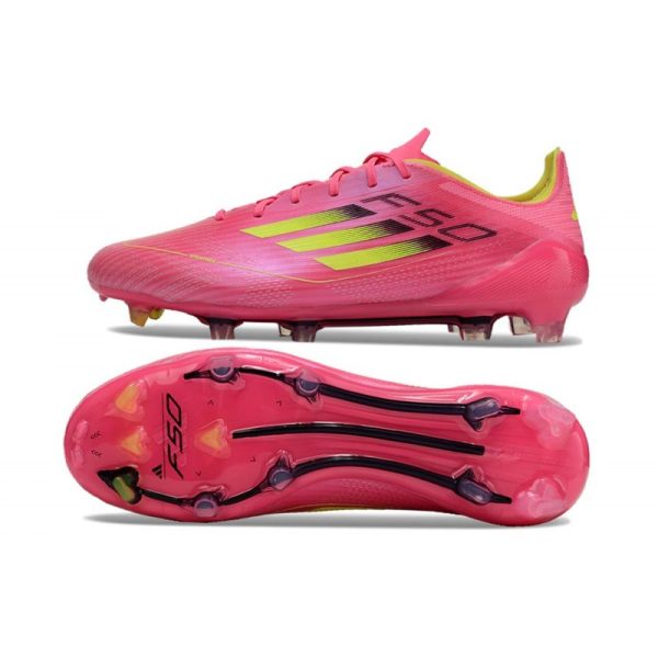 Crampon de Foot Adidas F50 Elite FG Rose Jaune