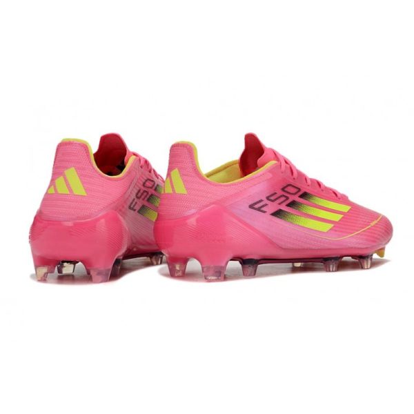 Crampon de Foot Adidas F50 Elite FG Rose Jaune