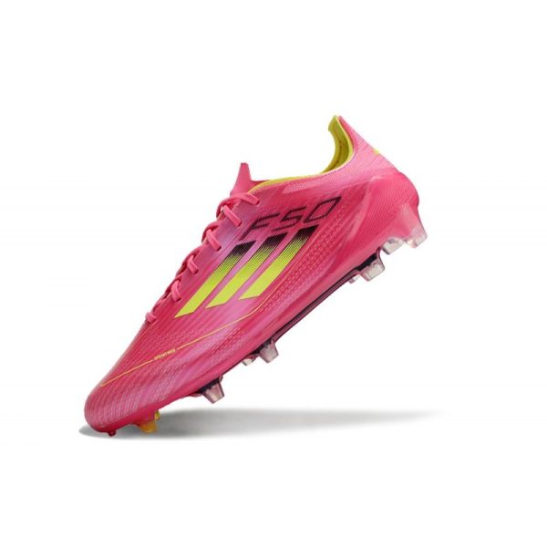 Crampon de Foot Adidas F50 Elite FG Rose Jaune