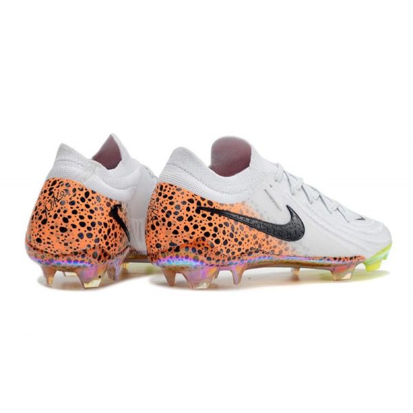 Crampons Nike Phantom GX Elite FG Blanc Noir Orange