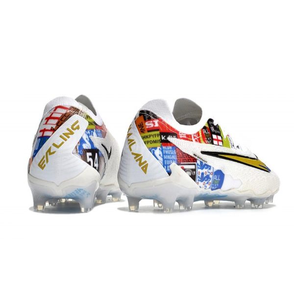 Crampons Nike Phantom GX Elite FG Blanc Or