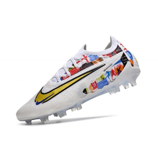 Crampons Nike Phantom GX Elite FG Blanc Or