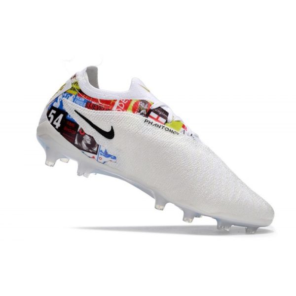 Crampons Nike Phantom GX Elite FG Blanc Or