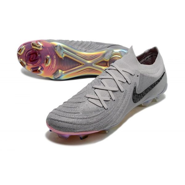 Crampons Nike Phantom GX Elite FG Gris Atmosphère Noir