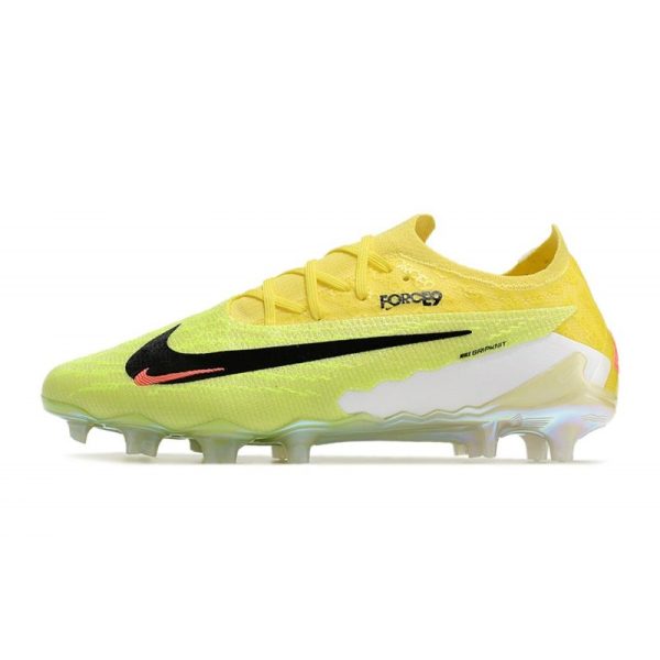 Crampons Nike Phantom GX Elite FG Jaune Vert Noir
