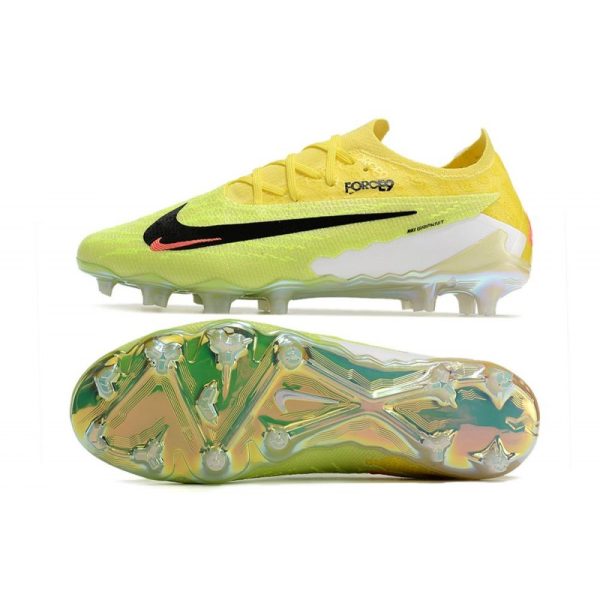 Crampons Nike Phantom GX Elite FG Jaune Vert Noir