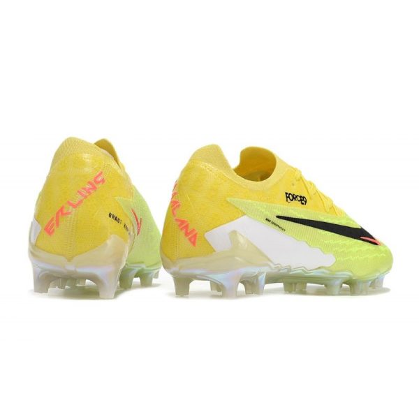Crampons Nike Phantom GX Elite FG Jaune Vert Noir