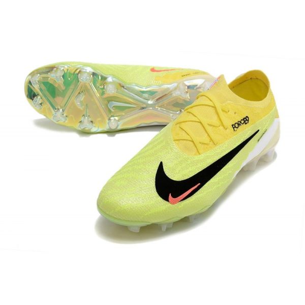 Crampons Nike Phantom GX Elite FG Jaune Vert Noir