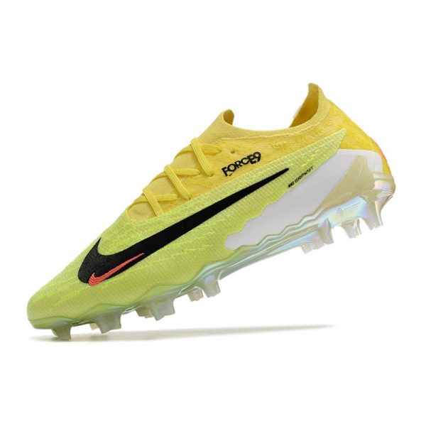 Crampons Nike Phantom GX Elite FG Jaune Vert Noir