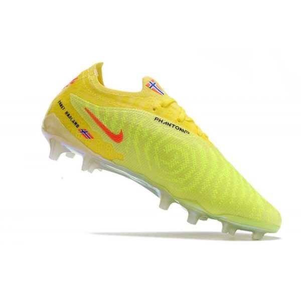 Crampons Nike Phantom GX Elite FG Jaune Vert Noir
