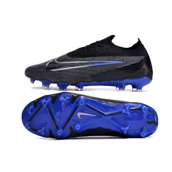 Crampons Nike Phantom GX Elite FG Noir Chrome Hyper Royal