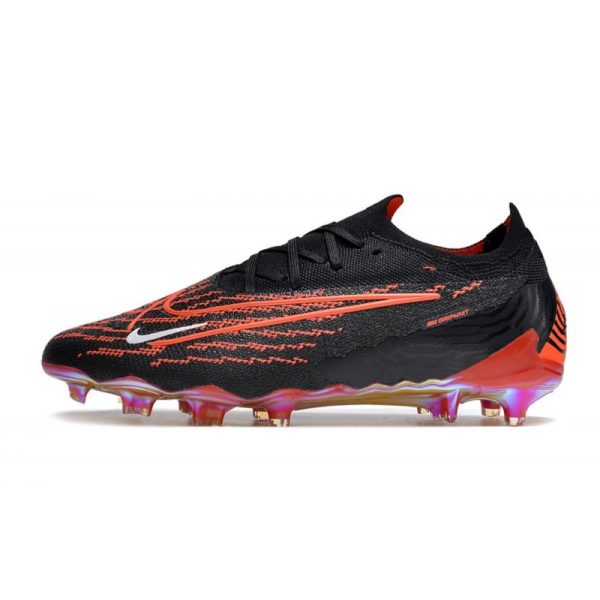 Crampons Nike Phantom GX Elite FG Noir Cramoisi Blanc