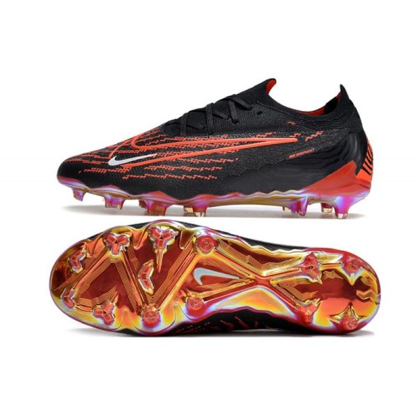 Crampons Nike Phantom GX Elite FG Noir Cramoisi Blanc