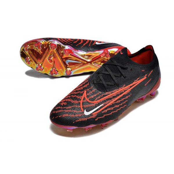 Crampons Nike Phantom GX Elite FG Noir Cramoisi Blanc