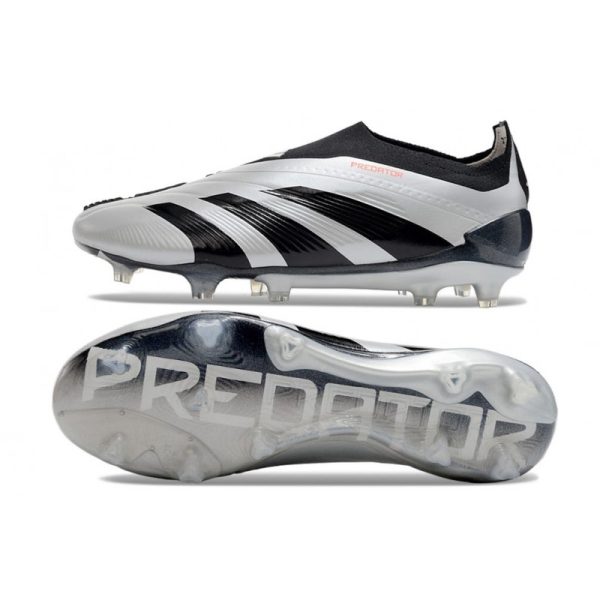 Crampons adidas Predator Elite LL FG Argent Noir