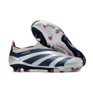 Chaussures de foot adidas Predator Elite LL FG Argent Noir Rouge