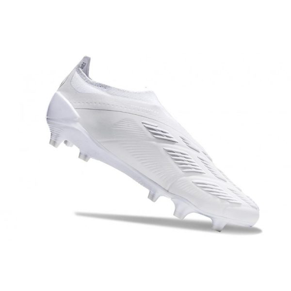Crampons adidas Predator Elite LL FG Blanc Argent Mét