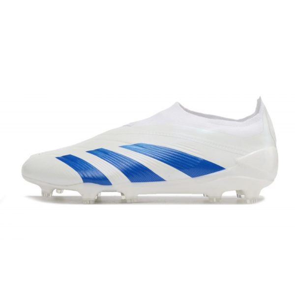 Crampons adidas Predator Elite LL FG Blanc Bleu
