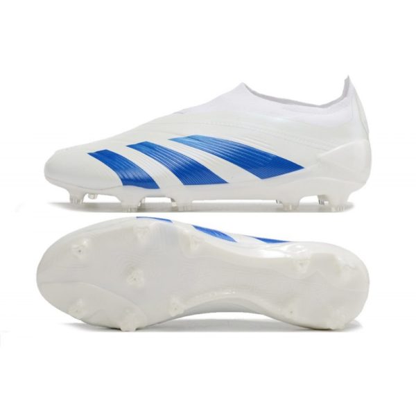 Crampons adidas Predator Elite LL FG Blanc Bleu