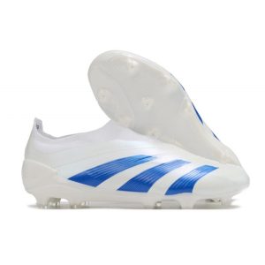 Chaussures de foot adidas Predator Elite LL FG Blanc Bleu