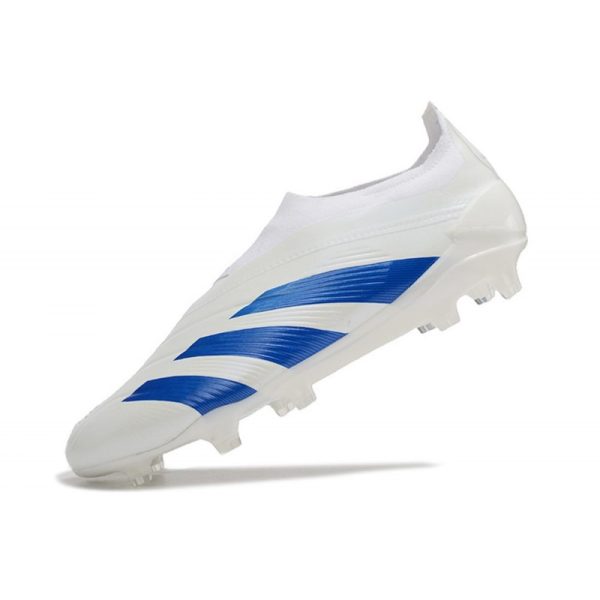Crampons adidas Predator Elite LL FG Blanc Bleu