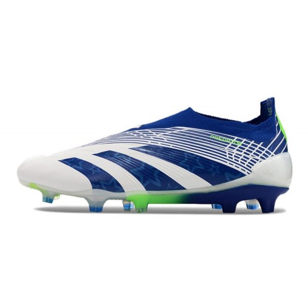 Crampons adidas Predator Elite LL FG Blanc Bleu Vert