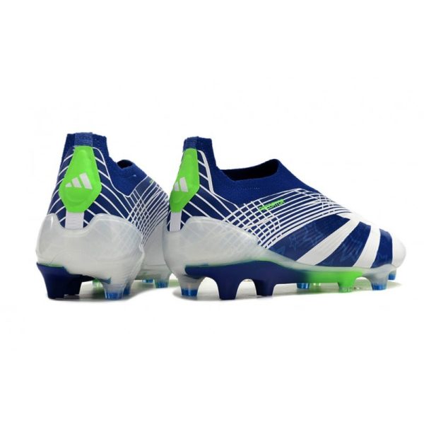 Crampons adidas Predator Elite LL FG Blanc Bleu Vert