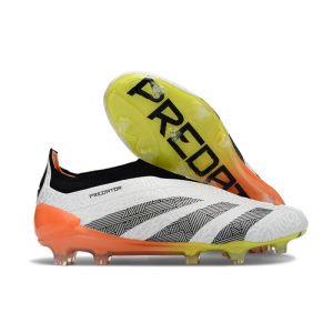 Chaussures de foot adidas Predator Elite LL FG Blanc Noir Orange