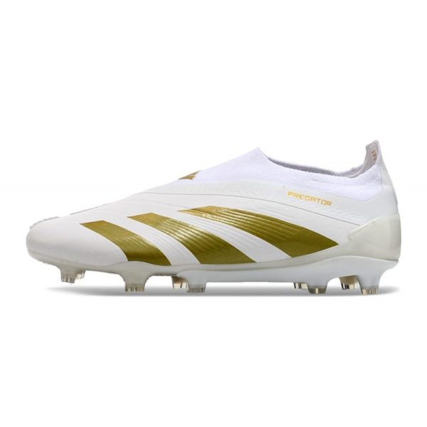 Crampons adidas Predator Elite LL FG Blanc Or
