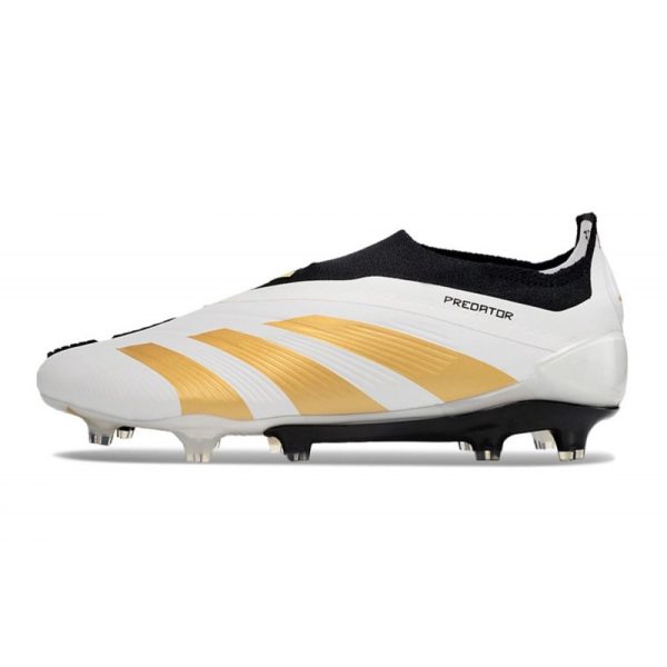 Crampons adidas Predator Elite LL FG Blanc Or