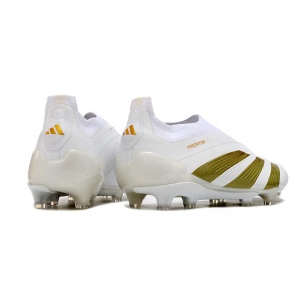Crampons adidas Predator Elite LL FG Blanc Or