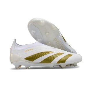 Chaussures de foot adidas Predator Elite LL FG Blanc Or