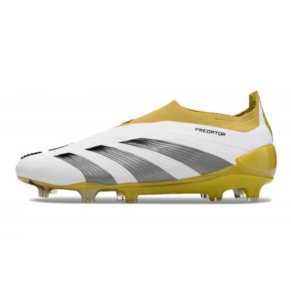 Crampons adidas Predator Elite LL FG Blanc Or Gris
