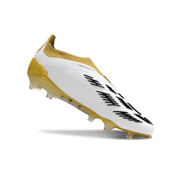 Crampons adidas Predator Elite LL FG Blanc Or Gris