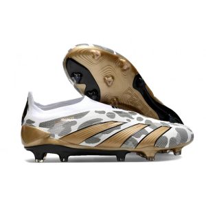 Chaussures de foot adidas Predator Elite LL FG Blanc Or Gris