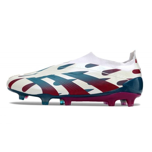 Crampons adidas Predator Elite LL FG Blanc Rouge Vert