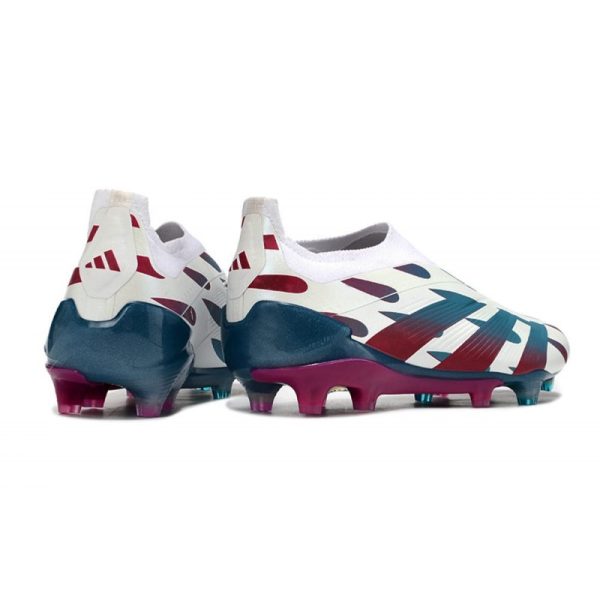 Crampons adidas Predator Elite LL FG Blanc Rouge Vert