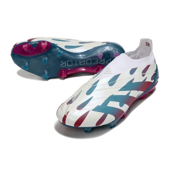 Crampons adidas Predator Elite LL FG Blanc Rouge Vert
