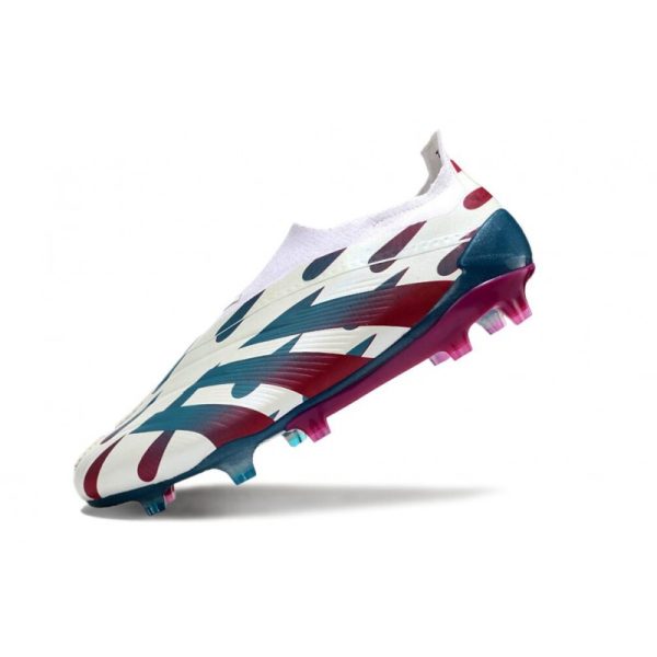 Crampons adidas Predator Elite LL FG Blanc Rouge Vert