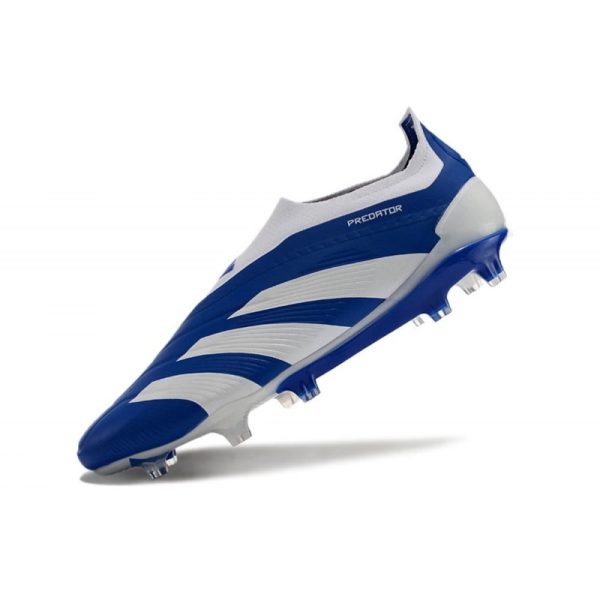 Crampons adidas Predator Elite LL FG Bleu Blanc