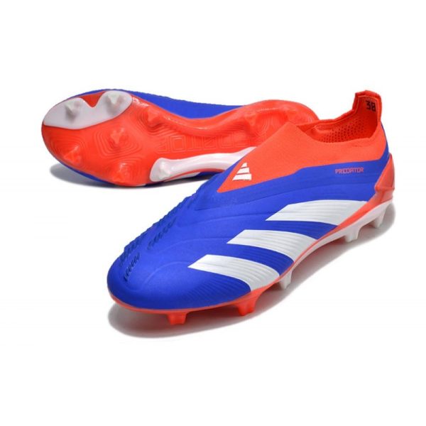 Crampons adidas Predator Elite LL FG Bleu Blanc Rouge