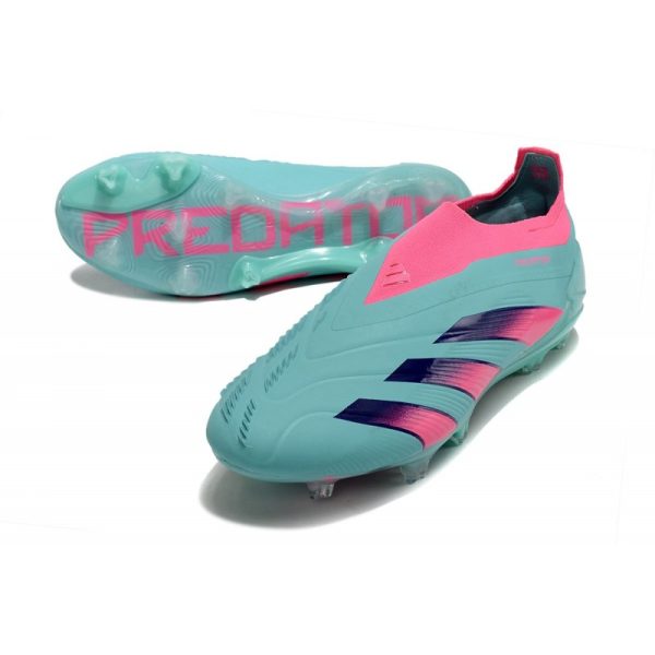 Crampons adidas Predator Elite LL FG Bleu Rose